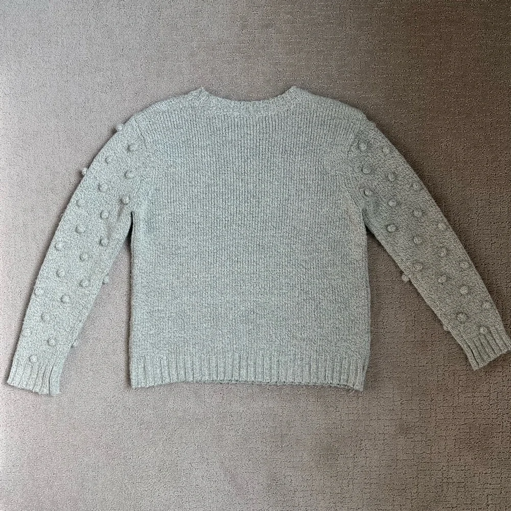 All:Row Chunky Knit Pom Pom Sweater